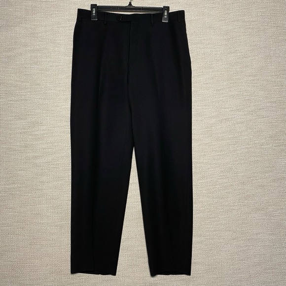 Canali Suit 2 Piece 50R (40R 32x29) Mens 3B Ventless Black Twill  AL 14320/40 - Picture 11 of 16